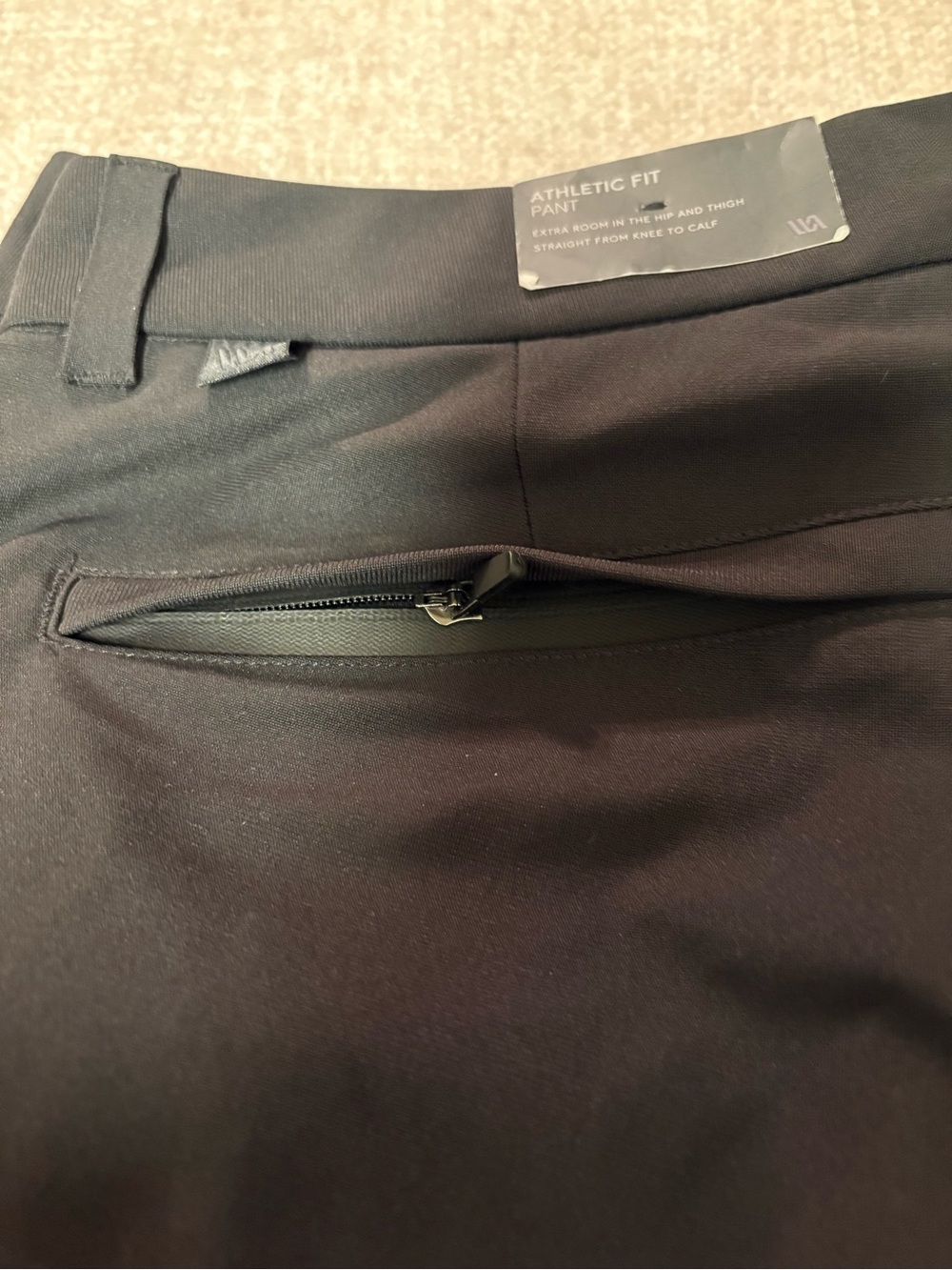 NWT Men's VRST Black Commuter Athletic Fit Pants Size 36 - Picture 12 of 13